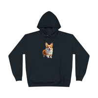 Welsh Corgie Puppy - Unisex Fleece Lined Pullover Hoodie Sweatshirt