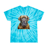 Dogue de Bordeaux Unisex Tie-Dye Cotton Tee, Cyclone