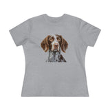German Wirehaired Pointer Women's Relaxed Fit Cotton Tee