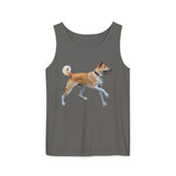 Korean Jindo Unisex Relaxed Fit Garment-Dyed Tank Top