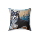 Lapponian Herder - Spun Polyester Throw Pillow