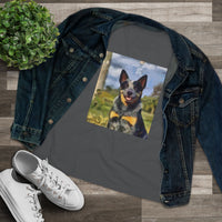 Blue Heeler - Australian Cattle Dog 'Bailey' Women's Relaxed Fit Cotton Tee