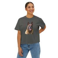 Belgian Malinois Women's Oversized Boxy Tee - Embrace Your Style