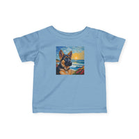 German Shepherd Puppy #2 - Infant Fine Jersey Tee