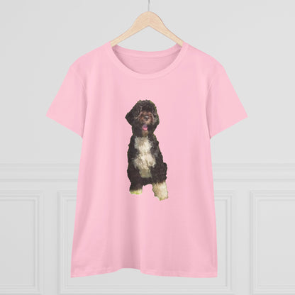 Portuguese Water Dog 'Loco' Women's Midweight Cotton Tee
