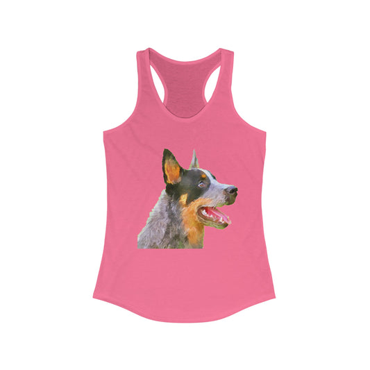 Blue Heeler - Australian Cattle Dog 'Percy' Women's Racerback Tank