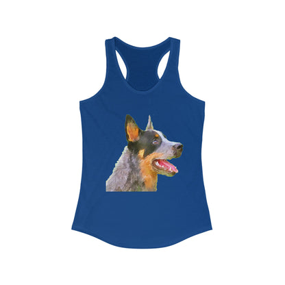 Blue Heeler - Australian Cattle Dog 'Percy' Women's Racerback Tank