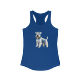 White Schnauzer Women's Classic Racerback Tank
