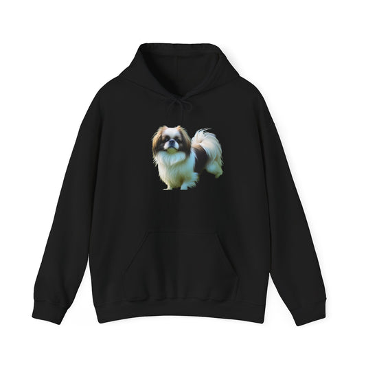 Japanese Chin Unisex 50/50 Hooded Sweatshirt