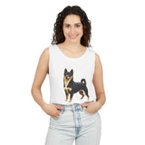 Black & Tan Shiba Inu  -  Unisex  Relaxed Fit Garment-Dyed Tank Top