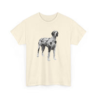 Harlequin Great Dane 'Zeus' Unisex Heavy Cotton Tee