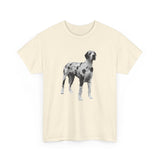 Harlequin Great Dane 'Zeus' Unisex Heavy Cotton Tee