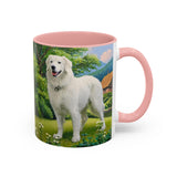 Hungarian Kuvasz - Ceramic Accent Coffee Mug - 2 Sizes