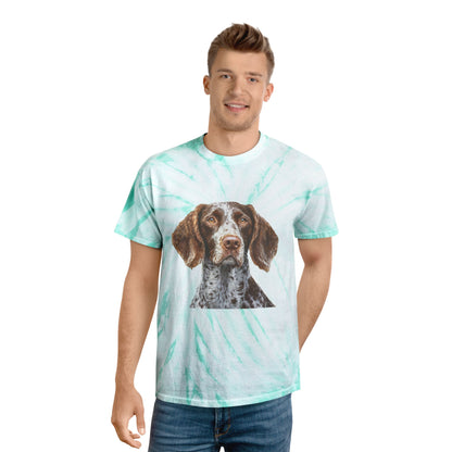 German Wirehaired Pointer Classic Tie-Dye Tee, Cyclone