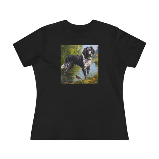 Large Munsterlander - Women's Relaxed Fit Cotton Tee