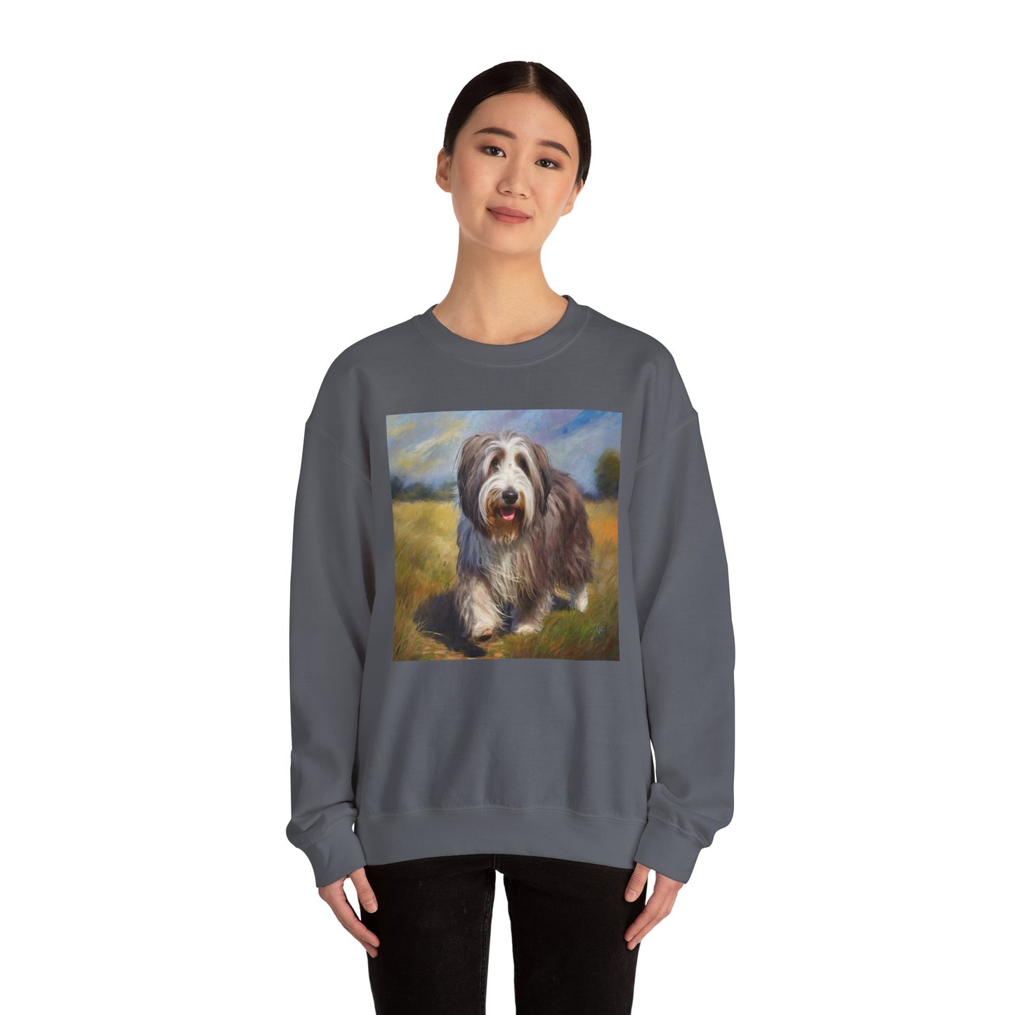 Bearded Collie Charm Crewneck Sweatshirt