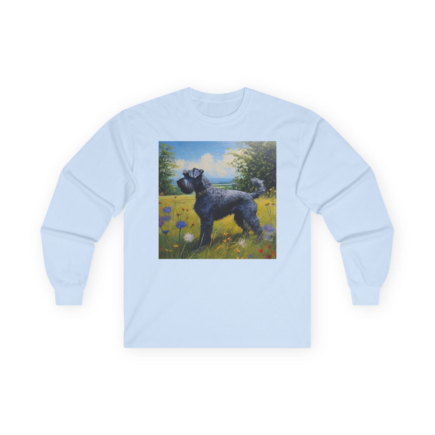 Kerry Blue Terriere Classic Cotton Long Sleeve Tee