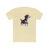 Drever Puppy - Men's Fitted Cotton Crew Tee