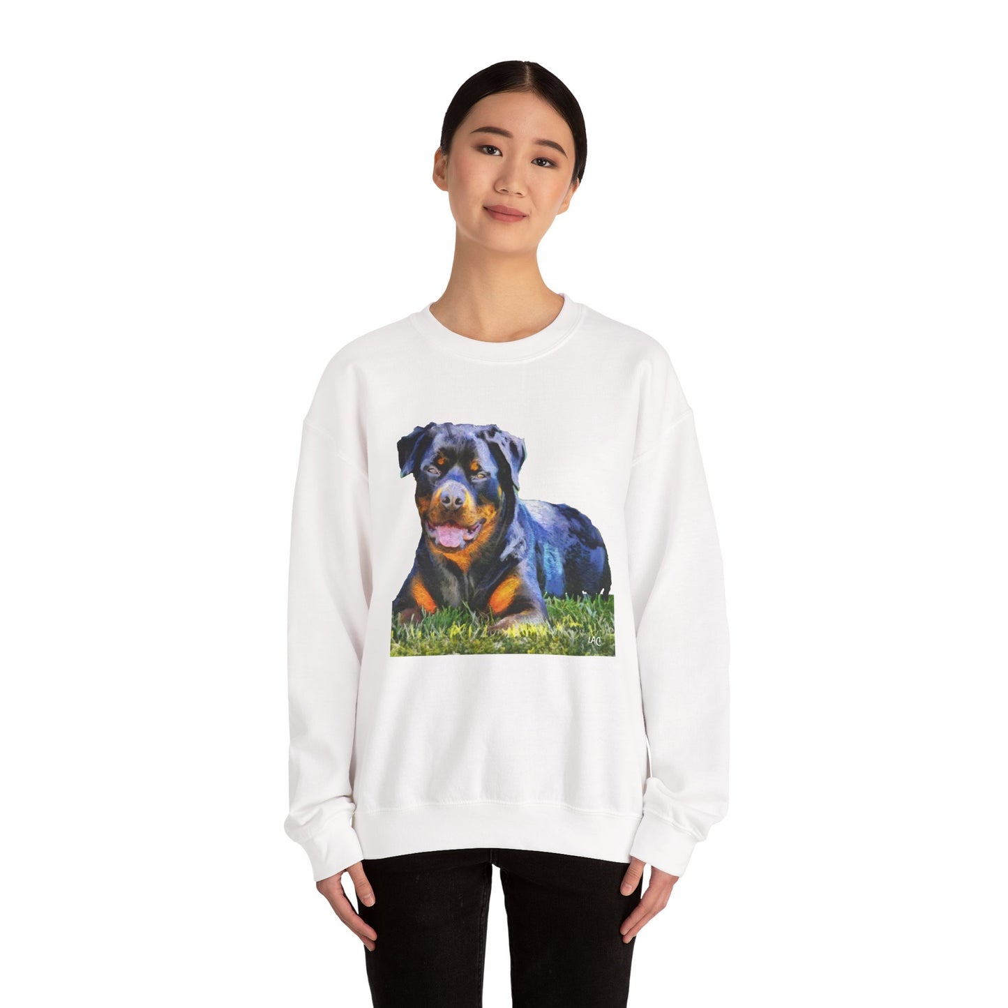 Rottweiler 'Lina' Unisex 50/50  Crewneck Sweatshirt