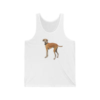 Sloughi - Arabian Greyhound - Unisex Jersey Tank