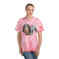 Bluetick Coonhound Unisex Cotton Tie-Dye Tee, Cyclone