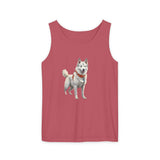 Yakutian Laika  Unisex Relaxed Fit Garment-Dyed Tank Top