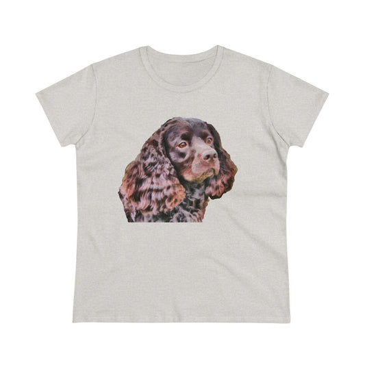 American Water Spaniel Women's Midweight Cotton Tee