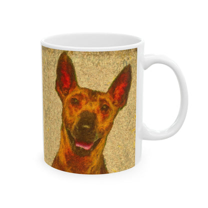 Peruvian Inca Orchid Ceramic Mug 11oz