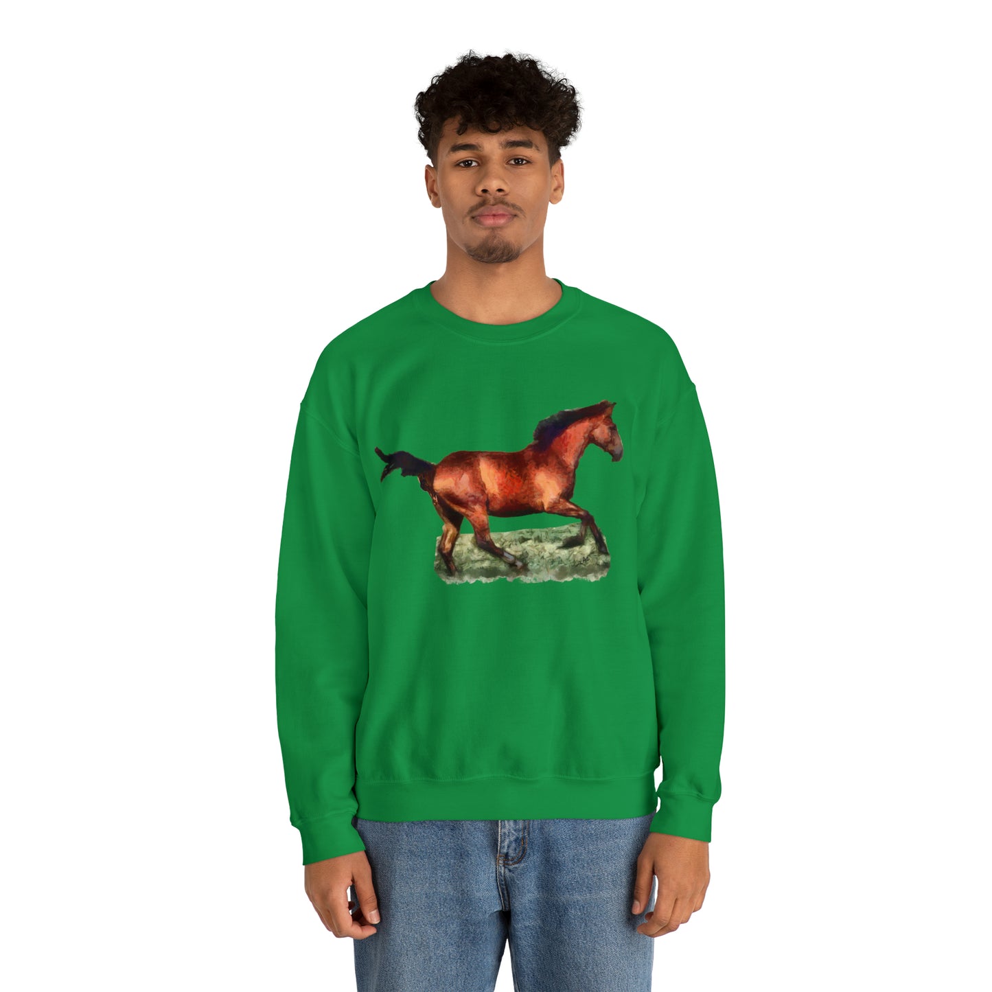 Horse 'Sam' Unisex 50/50 Crewneck Sweatshirt