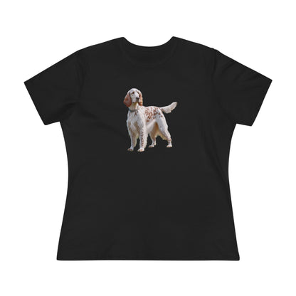 English Setter #4 - Women's Relaxed Fit Cotton Tee