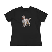 English Setter #4 - Women's Relaxed Fit Cotton Tee