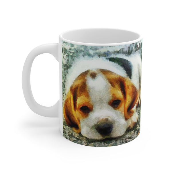 English Foxhound 'Sasha' Ceramic Mug 11oz