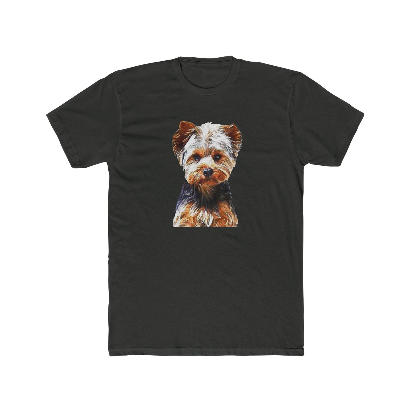 Yorkshire Terrier 'Lupis' - Men's Fitted Cotton Crew Tee