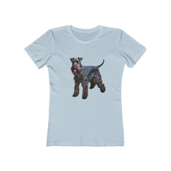 Enchanting Kerry Blue Terrier Women's Slim Fitted Ringspun Cotton Tee