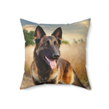 Schapendoes - Dutch Sheepdog Spun Polyester Throw Pillow