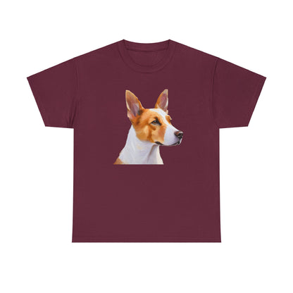 Exquisite Canaan Dog of Israel Fine Art Painting Heavy Cotton Tee