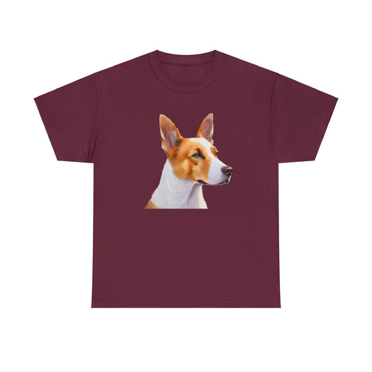 Exquisite Canaan Dog of Israel Fine Art Painting Heavy Cotton Tee