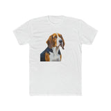 American English Coonhound --  Men's Fitted Cotton Crew Tee