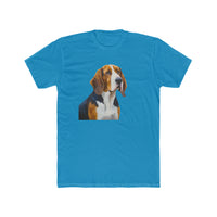 American English Coonhound --  Men's Fitted Cotton Crew Tee