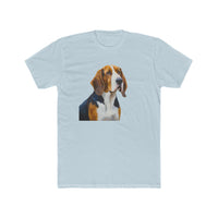 American English Coonhound --  Men's Fitted Cotton Crew Tee