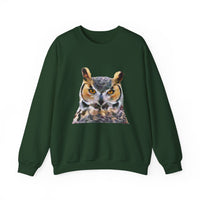 Great Horned Owl 'Hooty' Unisex 50/50 Crewneck Sweatshirt