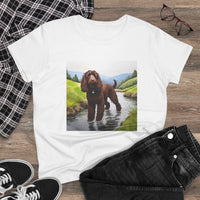 Irish Water Spaniel Women's Midweight Cotton Tee