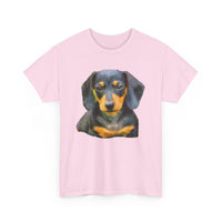 Dachshund 'Doxie #2' Unisex Heavy Cotton Tee