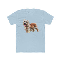 Glenn of Imaal Terrier - Men's Fitted Cotton Crew Tee