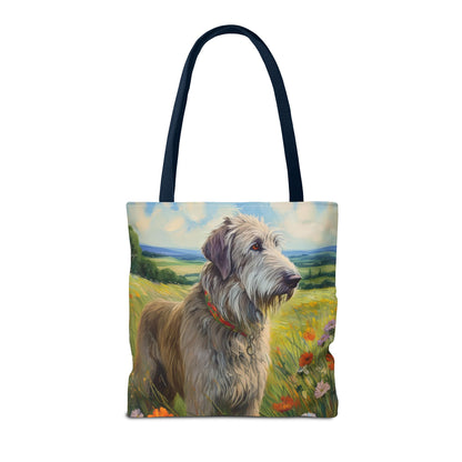 Irish Wolfhound Polyester Tote Bag (AOP)