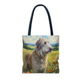 Irish Wolfhound Polyester Tote Bag (AOP)