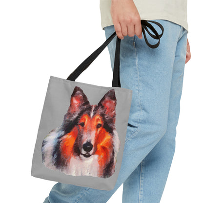 Rough Coated Collie Tote Bag