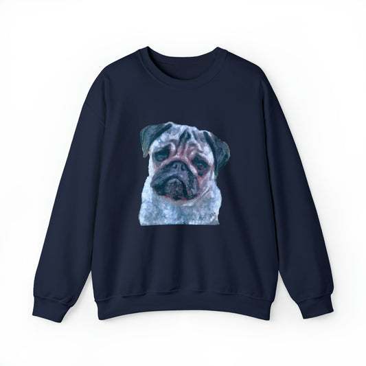 Pug 'Pompey' Unisex 50/50 Crewneck Sweatshirt