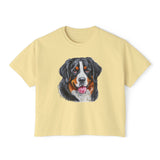 Bernese Mountain Dog #2 Women's Oversized Boxy Tee