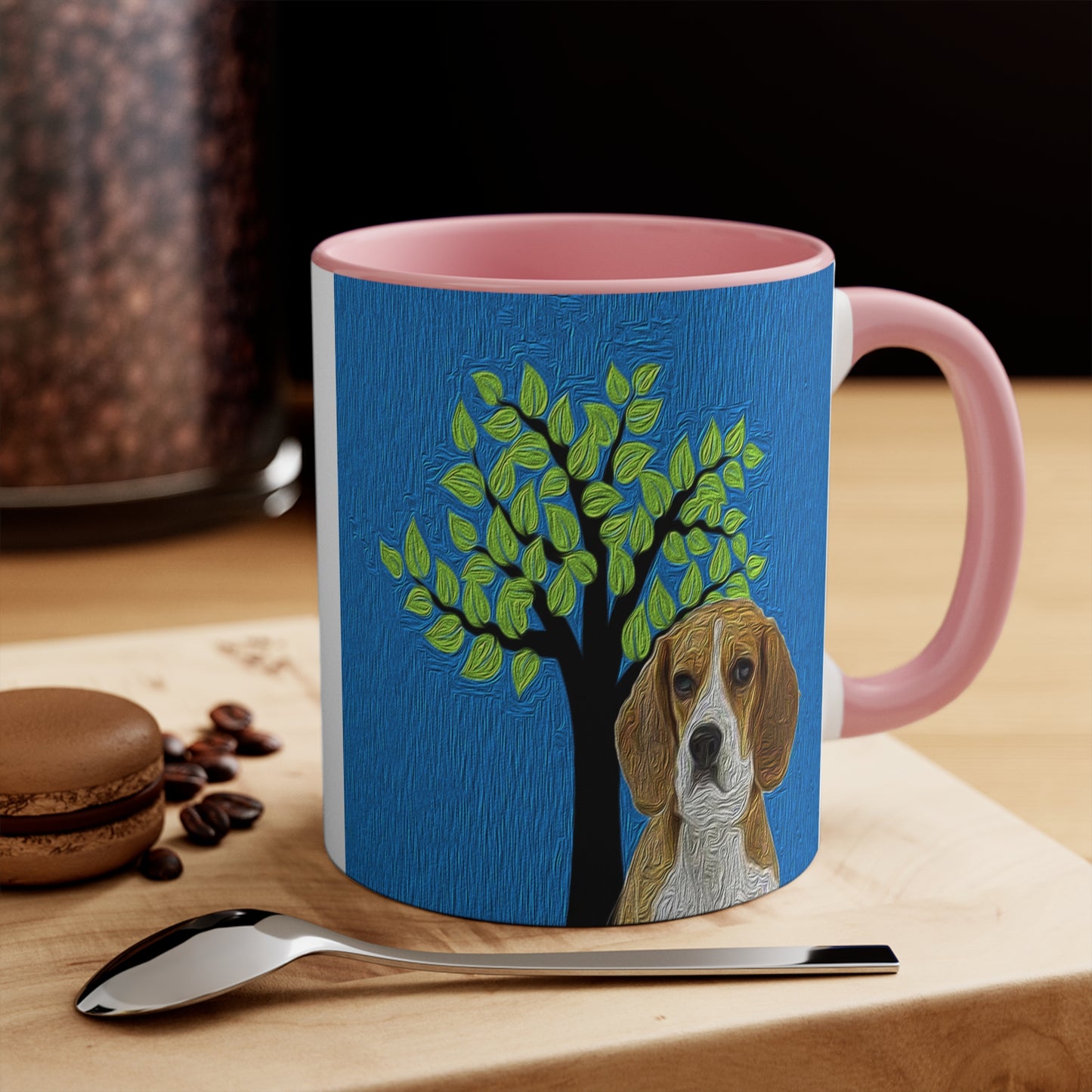 Beagle 'Hopper' 11oz Ceramic Accent Mug: Sip in Style